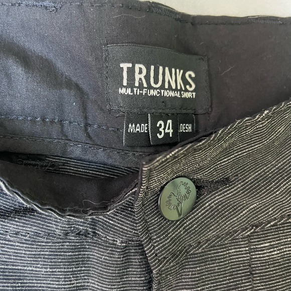 TRUNKS Men's 34 Street Board and Water Shorts Black and Gray - Picture 3 of 8